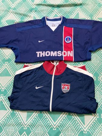 Vintage football jersey T shirt and club jersey sport jacket