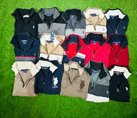 US polo assn 1/4 zip 15 pieces