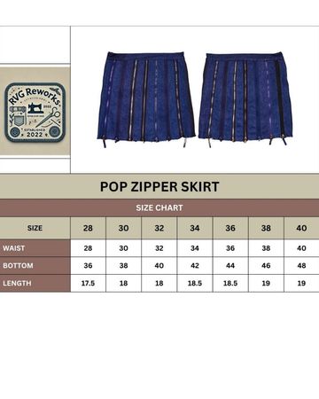 Upcycled Multi-Zip Denim Mini Skirt