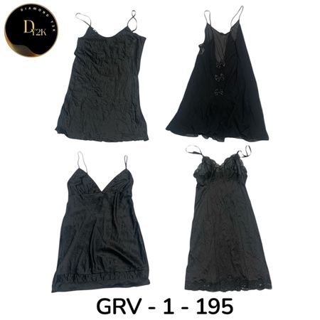 Black Sleep Dress – Comfortable Nightwear for Women(GRV-1-195)