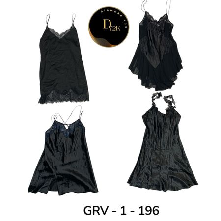 Soft & Comfortable Black Night Dress for Women(GRV-1-196)