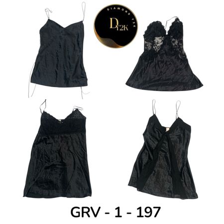 Black Night Dress – Relaxed Fit Sleepwear (GRV-1-197)