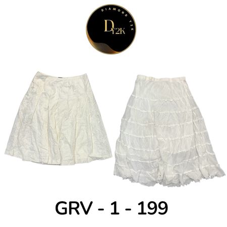 Casual White Cotton Skirt – Soft Fabric for Everyday Elegance(GRV-1-199)