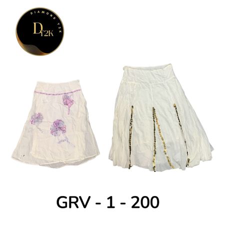 White Cotton Skirt – Elegant Summer Wear(GRV-1-200)