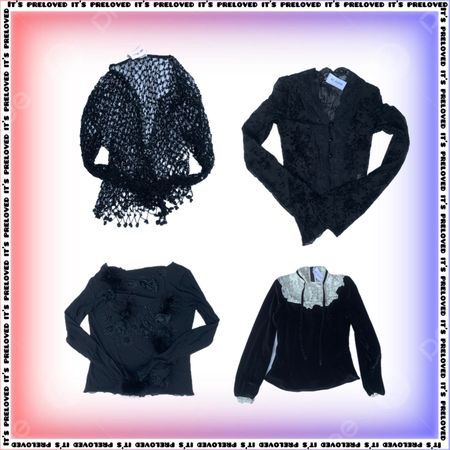 Runway Coven (Anna Sui Inspired) - Babydoll Dresses, Beaded Sheer Tops, Velvet Skirts, Fur Jacket Arwa ( SS-1942)