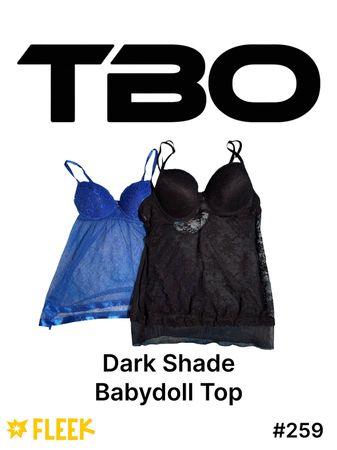 Dark Shades Babydoll Tops          #259