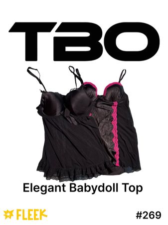 Elegant Babydoll Top      #269