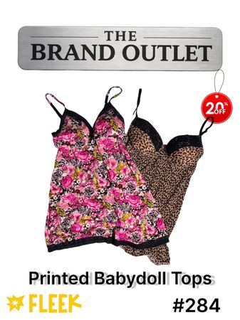 Printed Babydoll Tops       #285