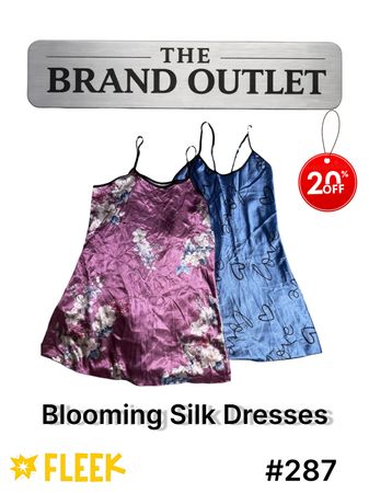 Vestidos de Seda Florescentes      #287