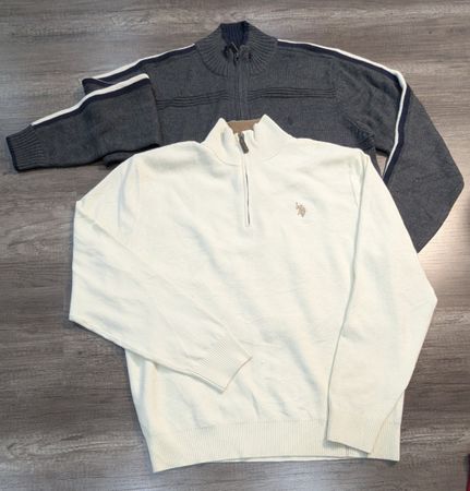 3512 - US Polo ¼ Zip, Full Zip Sweater