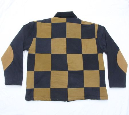 CR1206 Upcycled Checkered Work Jacket