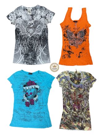 Y2k Embellished Baby Tees