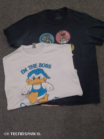 CRZ1723 Cartoon Print T-Shirts