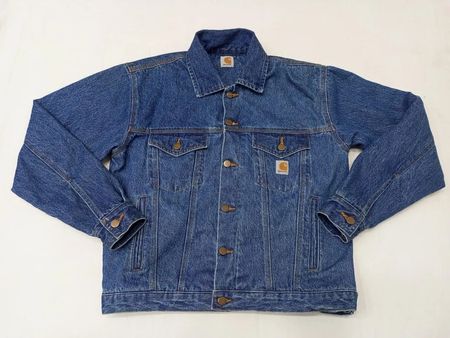 CR1212  Upcycled Carhartt Lined Denim Jacket