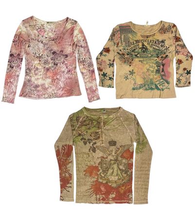 The Nude and Graphic Tees: TT-142