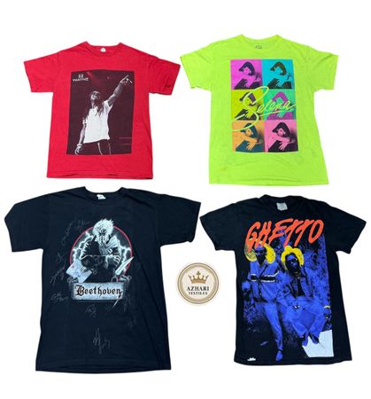 T-shirts de musique 15 pcs à 475