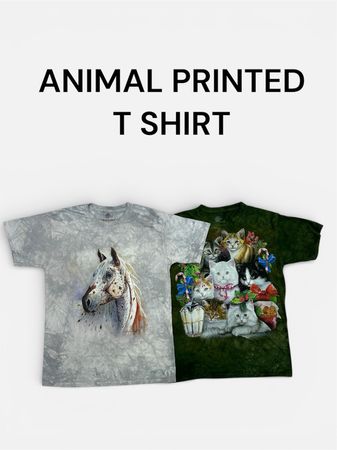 ANIMALS PRINTED T SHIRTS