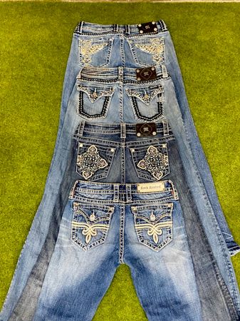 Miss Me and Rock Revival jeans