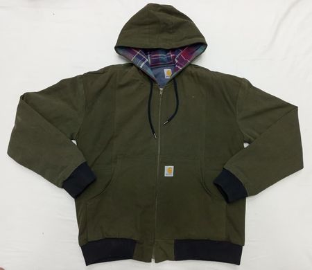 CR1221 Upcycled Hooded Workwear Jacket