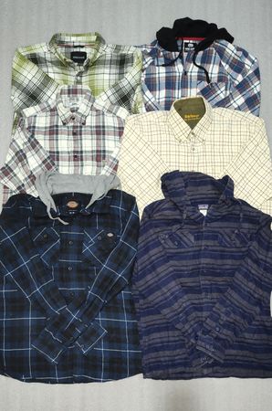 Barbour and mix brands flannel shirts