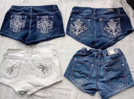 CR6389 Upcycle Y2K Shorts