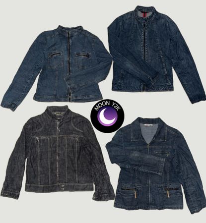 Y2K Denim Zipper Jackets (M-1119)
