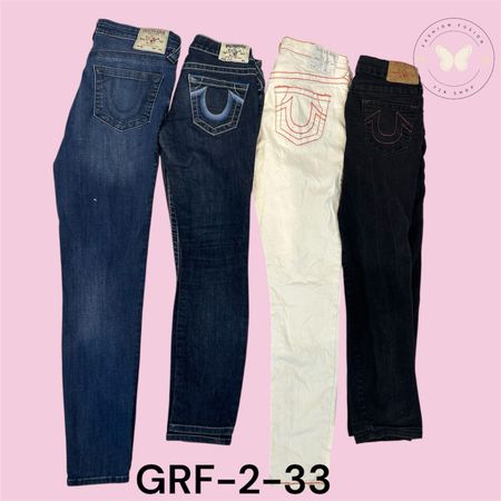 Jean droit super T bleu foncé Ricky pour hommes True Religion (GRF-2-33)