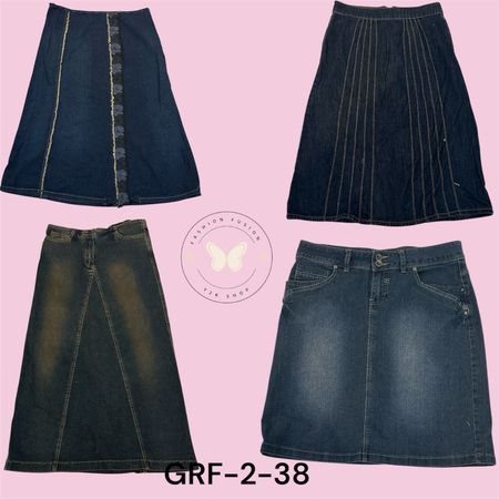 Women’s Denim Midi skirt  (GRF-2-38)