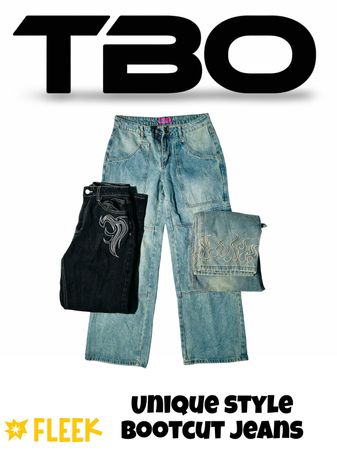 Unique style bootcut jeans