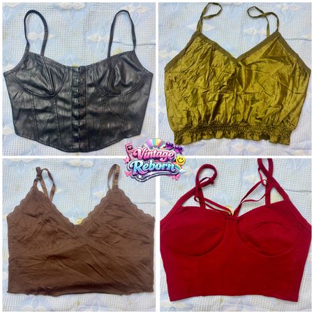 Y2K Vintage Cami & Bustier Tops (VR-217)