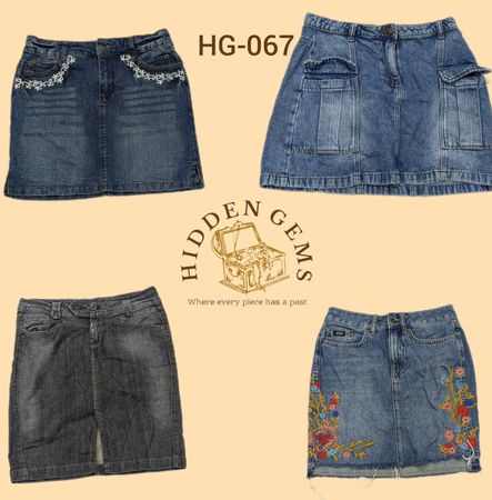 Y2K britney era mini denim skirts(HG-067)