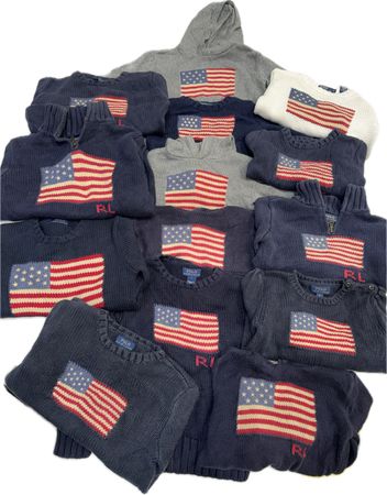 Ralph Lauren kids USA flag sweaters