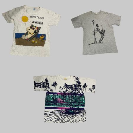Vintage Graphic T-Shirts Bundle | Cartoon Art, Scenic & Nature Graphics