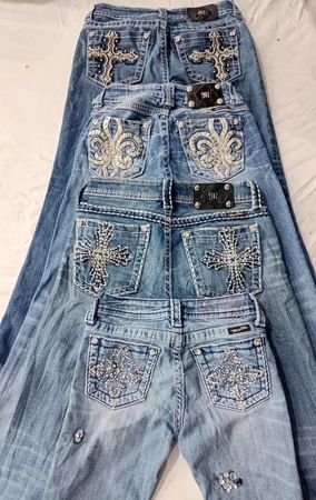 CR6413 Vintage Miss Me Flare Jeans