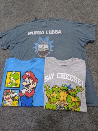 ZV1762 Cartoon Print T-Shirts