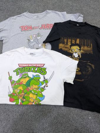 ZV1763 Cartoon Print T-Shirts