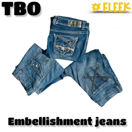 Y2K embellishment jeans