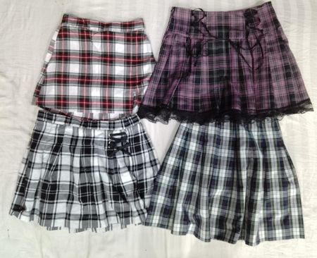 CR6418 Y2K Check Skirts