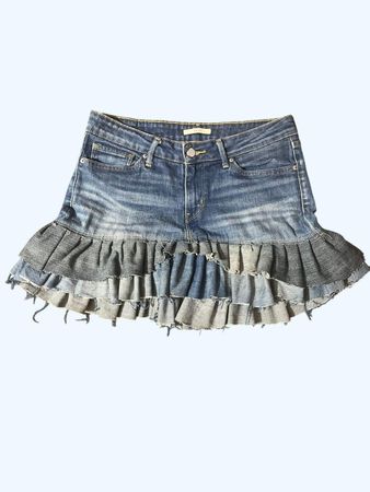 Levi's Upcycled mini skirt