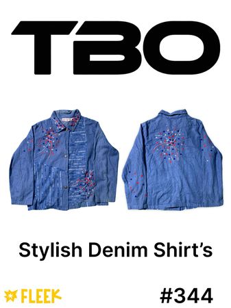 Camicetta in denim alla moda    # 344