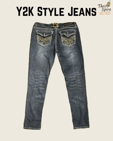 Y2K Style Jeans (Including Rock & Roll, LA Idol, Vigoss) - [TS-0405]