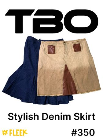 Stylish Denim Skirt   #350