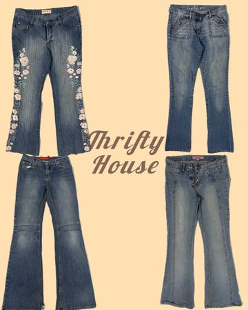 Y2K Denim Revival Flared Jeans(TH/190)