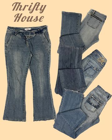 Low-Rise Energy Only Y2k Flared Jeans(TH/191)