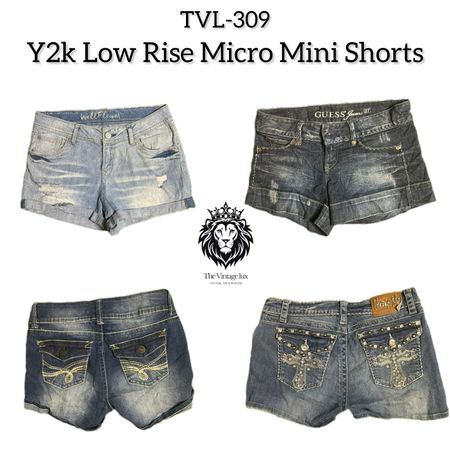 Y2K Low Rise Micro Mini Shorts (TVL-309)
