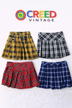 CR6436 Y2K Pattern Flare Skirts