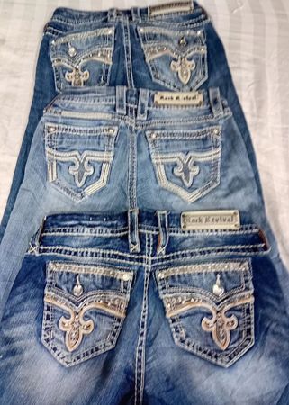 CR6450 Rock Revival Ladies Flare & Straight Jeans