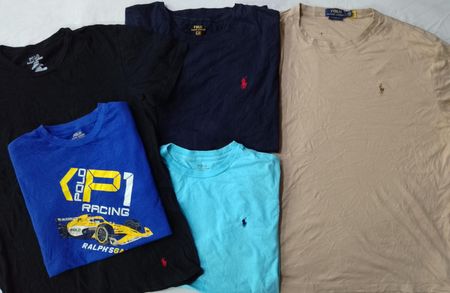 CR6461 Vintage Polo Round Neck T-Shirts