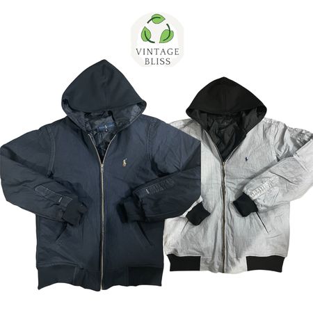 Up cycled Polo Ralph Lauren Full Zip Hooded jacket