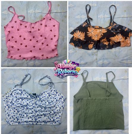Y2K Vintage Cami Top Bundle(Vr-218)